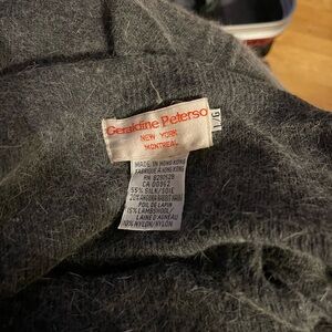 Geraldine Peterson Gray Wool Blend top and skirt